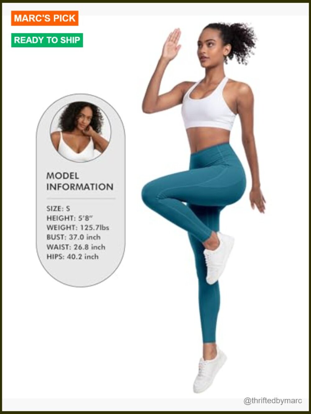 High Waisted Tummy Control Yoga Leggings with Pockets 6 Pack - Picture 6 of 6